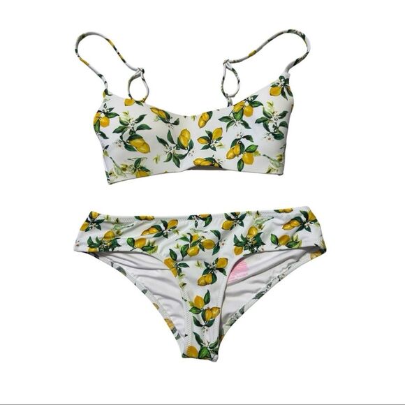 Victoria's Secret Other - Victoria’s Secret white and yellow lemon print bikini